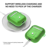 Max Plastic Earphone Case Protective Skin Cover Case For AirPod 1 Gen Green