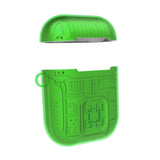 Max Plastic Earphone Case Protective Skin Cover Case For AirPod 1 Gen Green