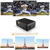 Maxbell Mini Portable LED Projector 720P Multimedia HomeTheater UK Black Android