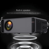Maxbell Home Pocket Movie Projector 4k HD1080P Full LCD Display UK Same-screen Black