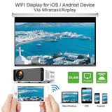 Maxbell Home Pocket Movie Projector 4k HD1080P Full LCD Display UK Same-screen Black