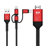 Maxbell Universal HDTV Cable 3 in 1 Display Adapter HDMI Cable For iOS For Android