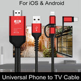 Maxbell Universal HDTV Cable 3 in 1 Display Adapter HDMI Cable For iOS For Android