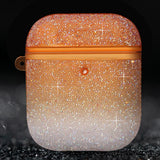 Max Star Drill TPU Earphone Case Protective Cover Case For AirPod 1 Gen Orange