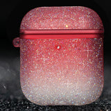 Max Star Drill TPU Earphone Case Protective Cover Case For AirPod 1 Gen Pink