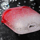 Max Star Drill TPU Earphone Case Protective Cover Case For AirPod 1 Gen Pink