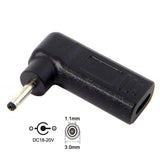 Max USB3.1 TYPE-C Female To DC3.0x1.1mm Male Plug Conventer +PD Notebook Adapter