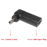 Max USB3.1 TYPE-C Female To DC3.0x1.1mm Male Plug Conventer +PD Notebook Adapter