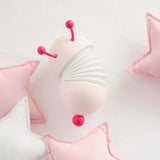 Max Cartoon Caterpillar Led Night Light Folding USB Bedside Lamp Magnetic Pink