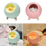 Max USB Rechargeable Creative Cat Pet House Ambient Light LED Night Light Pink