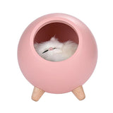 Max USB Rechargeable Creative Cat Pet House Ambient Light LED Night Light Pink