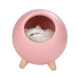Max USB Rechargeable Creative Cat Pet House Ambient Light LED Night Light Pink