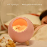 Max USB Rechargeable Creative Cat Pet House Ambient Light LED Night Light Pink