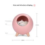 Max USB Rechargeable Creative Cat Pet House Ambient Light LED Night Light Pink