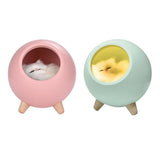 Max USB Rechargeable Creative Cat Pet House Ambient Light LED Night Light Pink