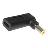 Max Type-c Female to 5.5*1.7mm Male 90 Degree Angle w/PD Chip DC Laptop Charger