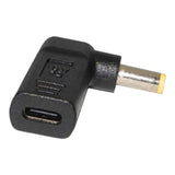 Max Type-c Female to 5.5*1.7mm Male 90 Degree Angle w/PD Chip DC Laptop Charger