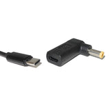 Max Type-c Female to 5.5*1.7mm Male 90 Degree Angle w/PD Chip DC Laptop Charger