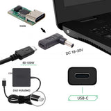 Max Type-c to 6.0*1.4mm Male Adapter Right Head w/PD Chip DC Interface Notebook