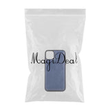 Max PU Leather Anti-fall Phone Back Cover Case For iPhone 11 6.5 inch Blue