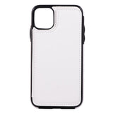 Max PU Leather Anti-fall Phone Back Cover Case For iPhone 11 6.1 inch White