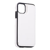 Max PU Leather Anti-fall Phone Back Cover Case For iPhone 11 6.1 inch White
