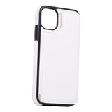 Max PU Leather Anti-fall Phone Back Cover Case For iPhone 11 6.1 inch White