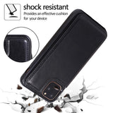 Max PU Leather Anti-fall Phone Back Cover Case For iPhone 11 6.5 inch White