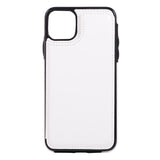 Max PU Leather Anti-fall Phone Back Cover Case For iPhone 11 6.5 inch White