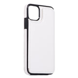 Max PU Leather Anti-fall Phone Back Cover Case For iPhone 11 6.5 inch White