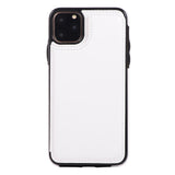 Max PU Leather Anti-fall Phone Back Cover Case For iPhone 11 6.5 inch White