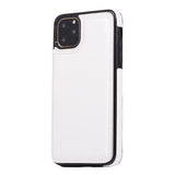 Max PU Leather Anti-fall Phone Back Cover Case For iPhone 11 6.5 inch White