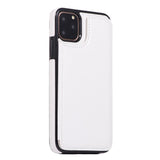 Max PU Leather Anti-fall Phone Back Cover Case For iPhone 11 6.5 inch White