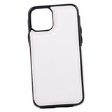 Max PU Leather Anti-fall Phone Back Cover Case For iPhone 11 5.8 inch White