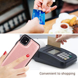 Max PU Leather Anti-fall Phone Back Cover Case For iPhone 11 6.1 inch Red