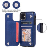 Max PU Leather Anti-fall Phone Back Cover Case For iPhone 11 6.1 inch Red