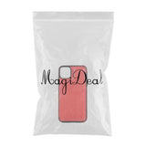 Max PU Leather Anti-fall Phone Back Cover Case For iPhone 11 6.5 inch Red