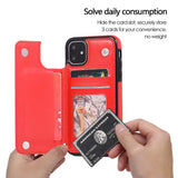 Max PU Leather Anti-fall Phone Back Cover Case For iPhone 11 6.1 inch Pink