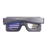 Maxbell USB Led Party Luminous DJ Electric Syllables Party Eye Glasses Blue Light