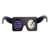 Maxbell USB Led Party Luminous DJ Electric Syllables Party Eye Glasses Blue Light