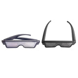 Maxbell USB Led Party Luminous DJ Electric Syllables Party Eye Glasses Blue Light