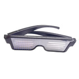 Maxbell USB Led Party Luminous DJ Electric Syllables Party Eye Glasses Blue Light
