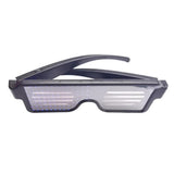 Maxbell USB Led Party Luminous DJ Electric Syllables Party Eye Glasses Blue Light