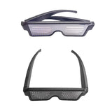 Maxbell USB Led Party Luminous DJ Electric Syllables Party Eye Glasses Blue Light
