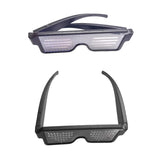 Maxbell USB Led Party Luminous DJ Electric Syllables Party Eye Glasses Blue Light