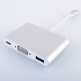 Max New Type-C to VGA PD USB C Hub Adapter Dock for Type-c Port Laptop Notebook