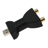 Maxbell Portable USB Male to 2 RCA Female Video Power Adapter Converter HDTV 1 Piece