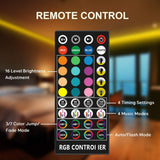 Maxbell 10M 16 Colors RGB LED Strip Light for 300 LED Bulbs UK Plug IP65 Waterproof