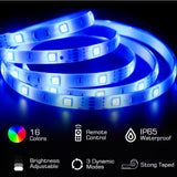 Maxbell 10M 16 Colors RGB LED Strip Light for 300 LED Bulbs UK Plug IP65 Waterproof