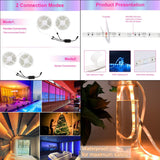 Maxbell 10M 16 Colors RGB LED Strip Light for 300 LED Bulbs UK Plug IP65 Waterproof